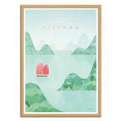 Affiche visit Vietnam 30x40cm Henry Rivers