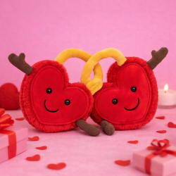 Doudou C�urs Jumeaux Saint-Valentin - Jellycat Val and Tina Locks