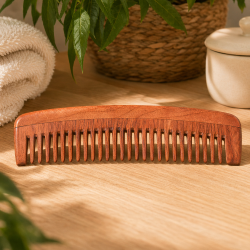 Peigne à cheveux démêlant en bois de neem