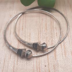 Boucles d'oreilles Touareg argent Ebne croles 9010