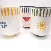 Set 4 tasses géantes Dolce vita 50cl 12cm