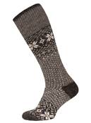 Chaussettes longues 65% laine 35% alpaga noir 35-38