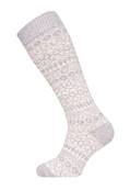 Chaussettes longues 70% laine gris clair 35-38
