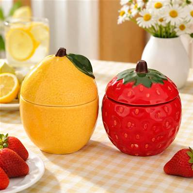 Bougie parfumée Fruity 120 g pot céramique Citron