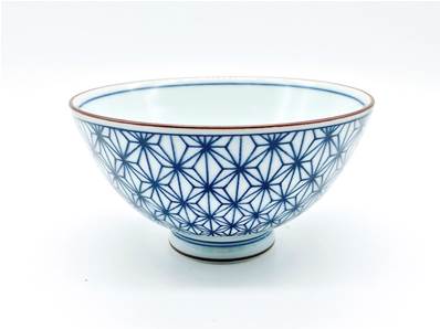 Bol petit japonais bleu Asanoha diamètre 11,5cm