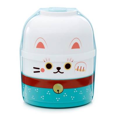 Boîte à bento Maneki Neko blanc