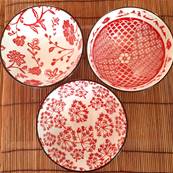 Set 3 bols “Shanghai” 10cm