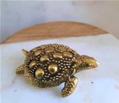 Tortue porte-bonheur en laiton