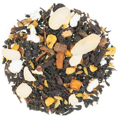 Mélange de thé noir et oolong "Lait d'amande épices"