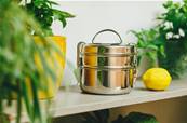 Lunchbox 2 compartiments en inox 13cm
