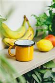 Tasse en émail jaune 0,25l