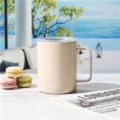 Mug de transport double paroi inox Beige 35ml