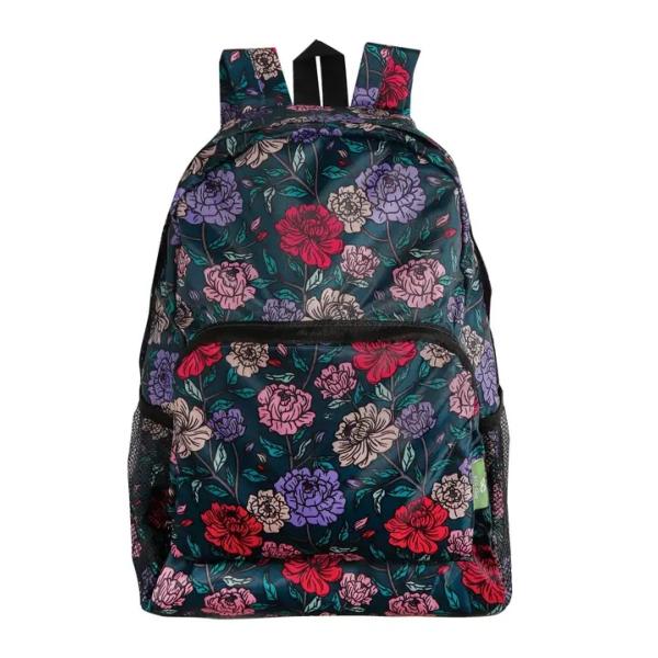 Sac à dos pliable et imperméable recyclé florale