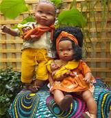 Poupée africaine Alika : L'aventurière aux cheveux soyeux, 40cm