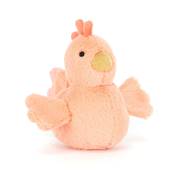Peluche Jellycat Poule - Fluffy Chicken rose
