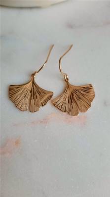 Boucle d'oreille Feuille de Gingko