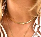 Collier "Essentiel Doré" - Collier Simple en Maille Dorée