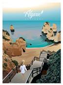 Affiche Algarve Portugal Plume75