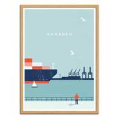 Affiche Hambourg Allemagne 50x70cm Katinka Reinke