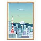 Affiche Tokyo Japon 30x40cm Katinka Reinke