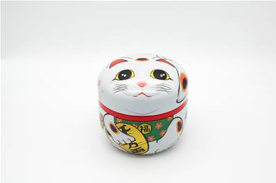 Boîte a thé japonaise chat