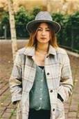 Chapeau laine feutrée d'Italie gris T56