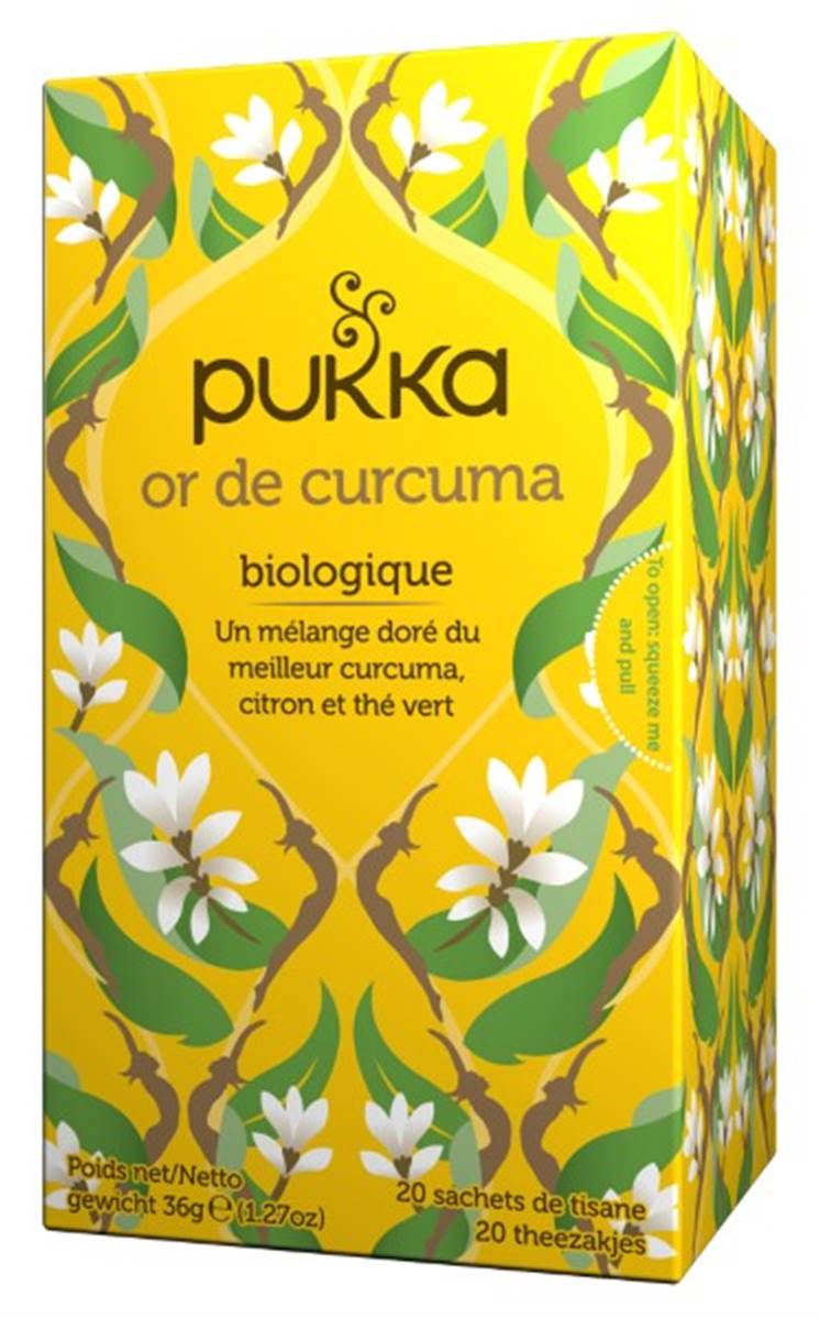 Infusion ayurvédique bio Or de Curcuma 20 sachets