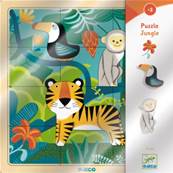 Puzzle Jungle 15 pices bois Djeco