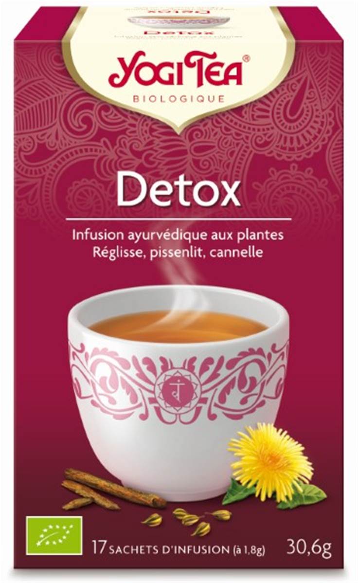 YOGI Tea Detox Infusion ayurvédique 17 Sachets