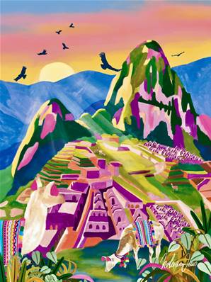 Machu Picchu : Cité Inca en Affiche 30x40 Nolwen