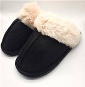 Chaussons hiver fourrés noir du 37 au 39