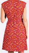 Robe courte cache coeur femme PETALES, Orange fushia