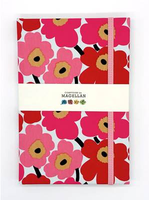 Carnet de notes Grosses fleurs roses