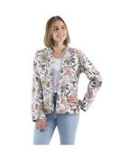 Veste indienne matelassée réversible blanc