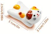 Repose baguettes motifs japonais chat- lot de 5 pièces