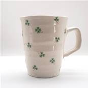 Tasse japonaise motif trèfles verts 10cm