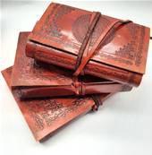 Carnet en cuir 10X16 cm avec lacet