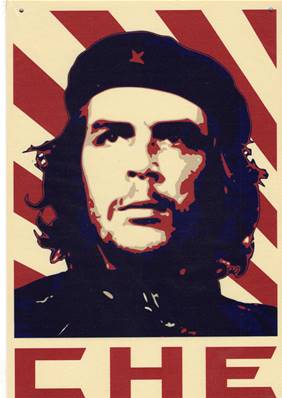Plaque métal 20x30 vintage Che Guevara
