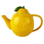 Théière citron en grès céramique avec couvercle