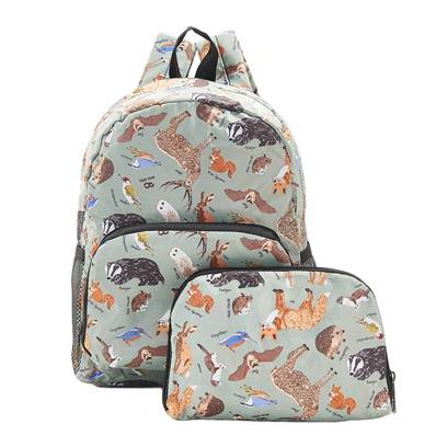 Sac à dos pliable et imperméable recyclé animaux