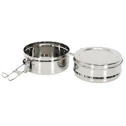 Lunchbox 2 compartiments inox 10cm