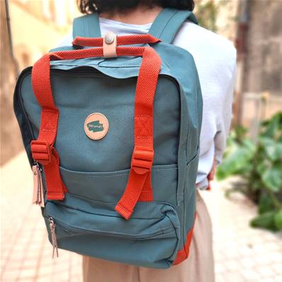 Sac à imperméable turquoise