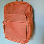 Sac à dos en cuir de buffle 41X33X15 cm