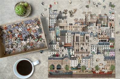 Puzzle monuments de PARIS 1000 PIECES