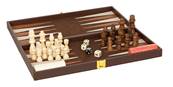 Jeu backgammon échecs Bois, 40x20 cm