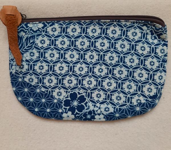 Trousse indigo motif Sakura Fleurs de Ceriser