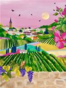 Affiche St Emilion et ses vignes 30x40 Nolwen