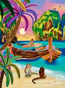 Affiche Thaîlande Koh phi phi 30x40 Nolwen