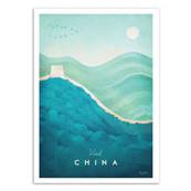 Affiche Chine Visit China Henry Rivers 30x40cm