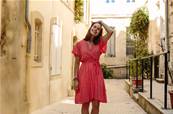 Robe courte cache cœur liberty
